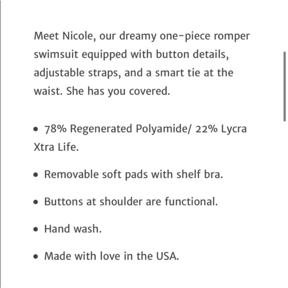 Jessica Rey Swimsuit: Nicole in Ebony size small - Picture 3 of 12